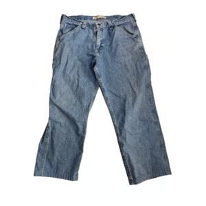 Lee Dungarees Carpenter Jeans Men's Waist 36" Inseam 26"Altered Made in Mexico